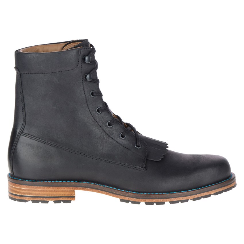 Bottes Merrell Wayfarer Lace Leather Noir Homme | B.I.UZDS